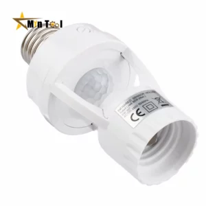 AC100-240V PIR Capteur De Mouvement inda Prise Convertisseur Base De Lampe Intelligent Joli Porte-Ampoule Infrarouge Capteur Commutateur
